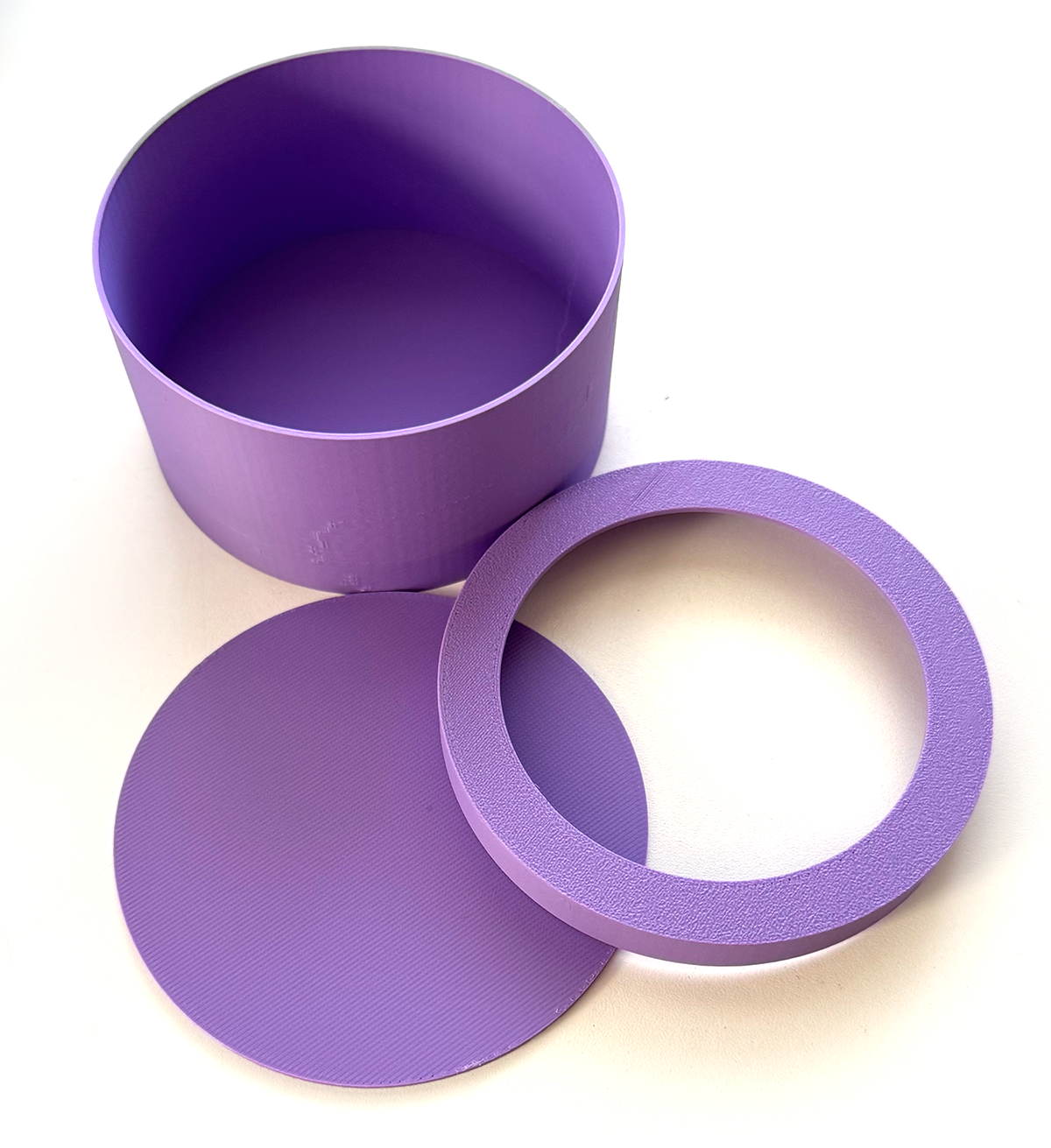 Whirlwind round box with lid opening full kit