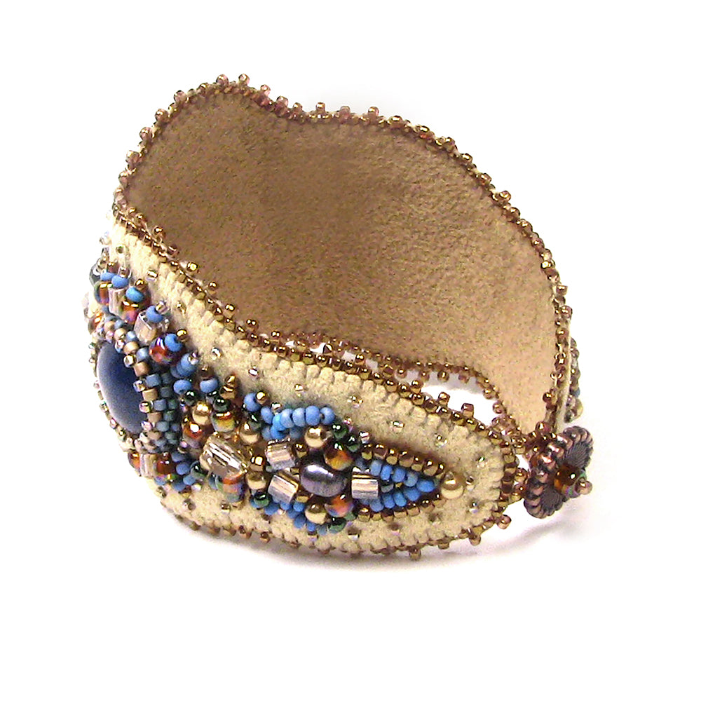 Buckskin Blues bead embroidery bracelet kit